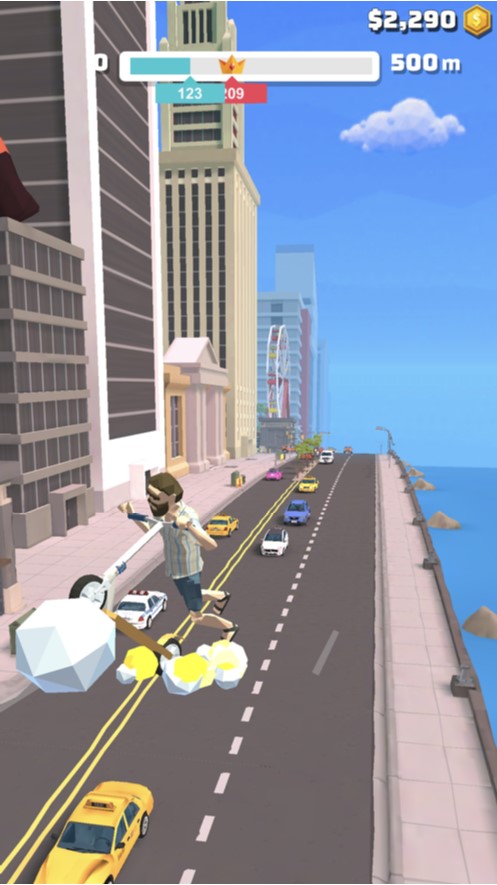 滑板车跳跃3DiPhone版游戏截屏2