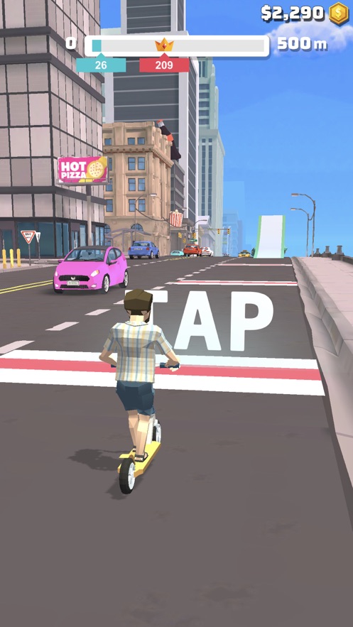 滑板车跳跃3DiPhone版游戏截屏1